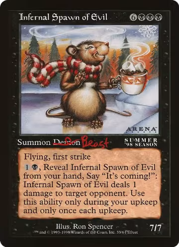 Infernal Spawn of Evil (Arena League), Oversize Cards — Magic card price