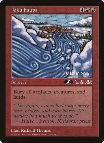 Jokulhaups (1st Place) (Arena League), Oversize Cards — Magic card price