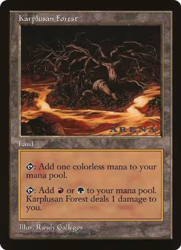 Karplusan Forest (Arena League), Oversize Cards — Magic card price