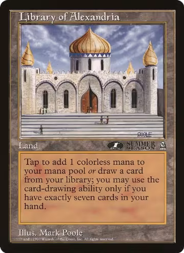 Library of Alexandria (1st Place) (Arena League), Oversize Cards — Magic card price
