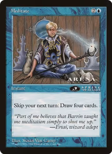 Meditate (3rd Place) (Arena League), Oversize Cards — Magic card price