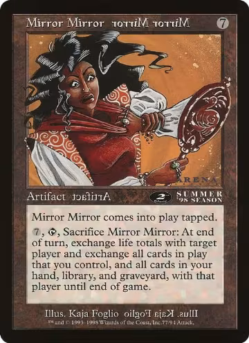 Mirror Mirror (2nd Place) (Arena League) (77), Oversize Cards — Magic card price