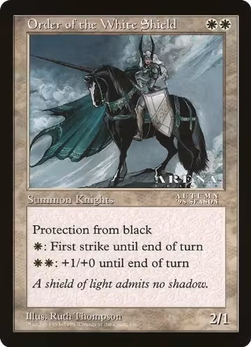 Order of the White Shield (Arena League), Oversize Cards — Magic card price