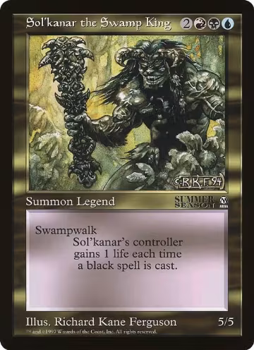 Sol'kanar the Swamp King (Arena League), Oversize Cards — Magic card price