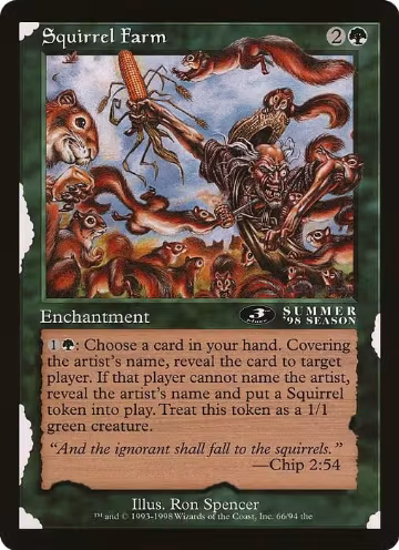 Squirrel Farm (3rd Place) (Arena League) (66), Oversize Cards — Magic card price