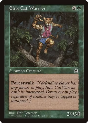 Elite Cat Warrior, Portal — Magic card price