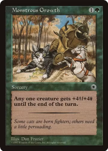 Monstrous Growth (Flavor Text), Portal — Magic card price