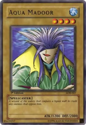 Aqua Madoor (LOB-027), The Legend of Blue Eyes White Dragon — Yu-Gi-Oh! card price