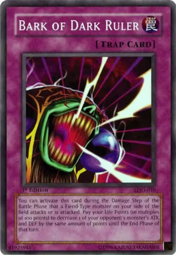 Bark of Dark Ruler (LOD-010), Legacy of Darkness — Yu-Gi-Oh! card price