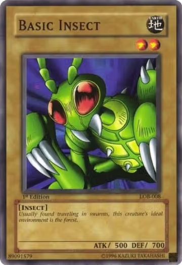 Basic Insect (LOB-008), The Legend of Blue Eyes White Dragon — Yu-Gi-Oh! card price