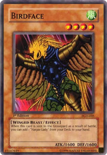 Birdface (PGD-005), Pharaonic Guardian — Yu-Gi-Oh! card price