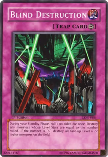Blind Destruction (LON-086), Labyrinth of Nightmare — Yu-Gi-Oh! card price