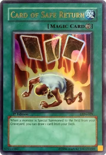 Card of Safe Return (LON-029), Labyrinth of Nightmare — Yu-Gi-Oh! card price