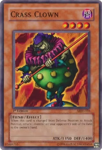 Crass Clown (MRD-078), Metal Raiders — Yu-Gi-Oh! card price