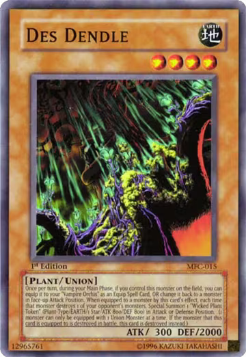 Des Dendle (MFC-015), Magician's Force — Yu-Gi-Oh! card price