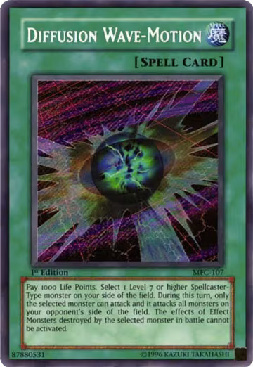 Diffusion Wave-Motion (MFC-107), Magician's Force — Yu-Gi-Oh! card price