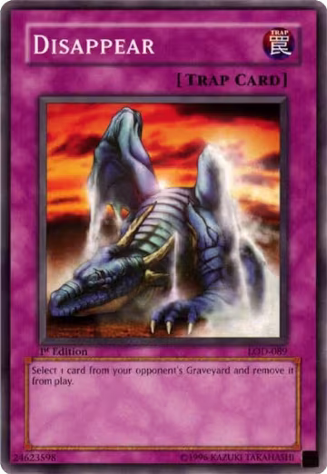 Disappear (LOD-089), Legacy of Darkness — Yu-Gi-Oh! card price
