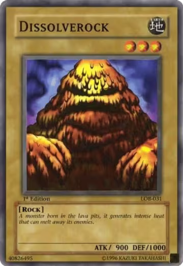 Dissolverock (LOB-031), The Legend of Blue Eyes White Dragon — Yu-Gi-Oh! card price