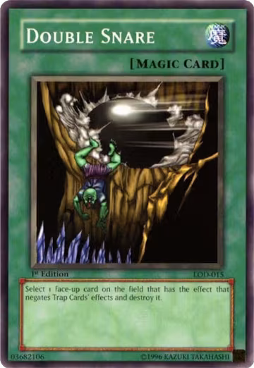 Double Snare (LOD-015), Legacy of Darkness — Yu-Gi-Oh! card price