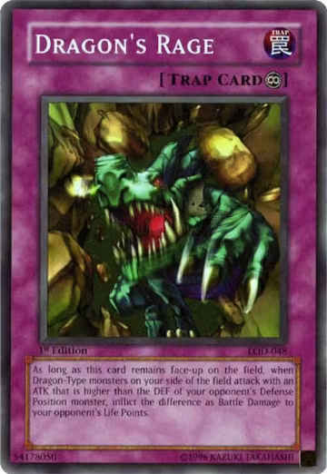 Dragon's Rage (LOD-048), Legacy of Darkness — Yu-Gi-Oh! card price