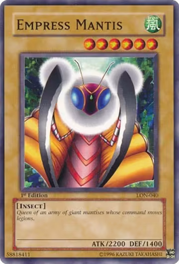 Empress Mantis (LON-040), Labyrinth of Nightmare — Yu-Gi-Oh! card price