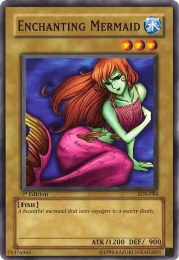 Enchanting Mermaid (LOB-084), The Legend of Blue Eyes White Dragon — Yu-Gi-Oh! card price