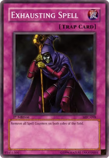 Exhausting Spell (MFC-098), Magician's Force — Yu-Gi-Oh! card price