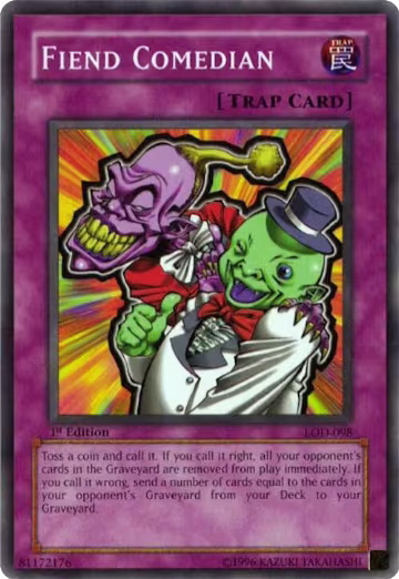 Fiend Comedian (LOD-098), Legacy of Darkness — Yu-Gi-Oh! card price