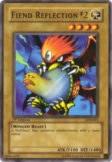 Fiend Reflection #2 (LOB-021), The Legend of Blue Eyes White Dragon — Yu-Gi-Oh! card price