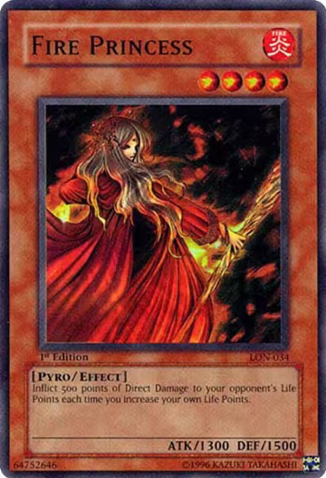 Fire Princess (LON-034), Labyrinth of Nightmare — Yu-Gi-Oh! card price