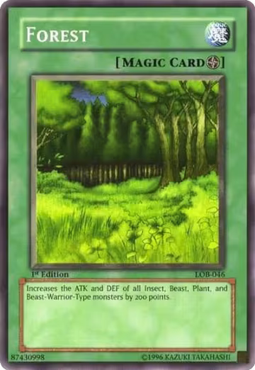Forest (LOB-046), The Legend of Blue Eyes White Dragon — Yu-Gi-Oh! card price