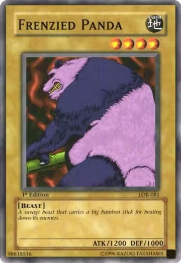 Frenzied Panda (LOB-081), The Legend of Blue Eyes White Dragon — Yu-Gi-Oh! card price
