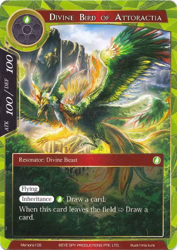 Divine Bird of Attoractia (Memoria106), Alice Origin Memoria Cards — Force of Will card price