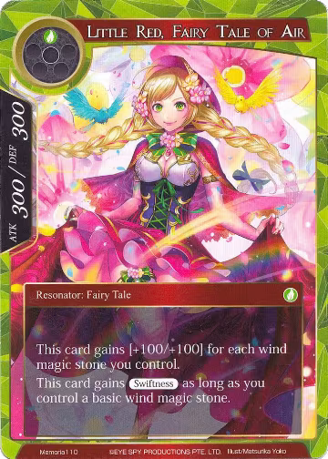 Little Red, Fairy Tale of Air (Memoria110), Alice Origin Memoria Cards — Force of Will card price