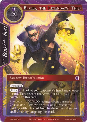 Blazer, the Legendary Thief (Memoria121), Alice Origin Memoria Cards — Force of Will card price