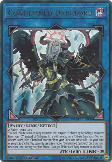Condemned Darklord (DUOV-EN006), Duel Overload — Yu-Gi-Oh! card price