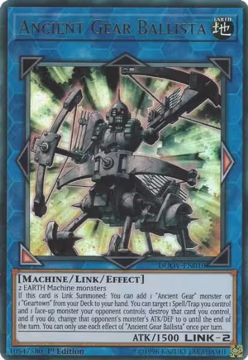 Ancient Gear Ballista (DUOV-EN010), Duel Overload — Yu-Gi-Oh! card price