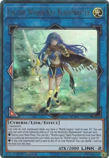 Lib the World Key Blademaster (DUOV-EN023), Duel Overload — Yu-Gi-Oh! card price