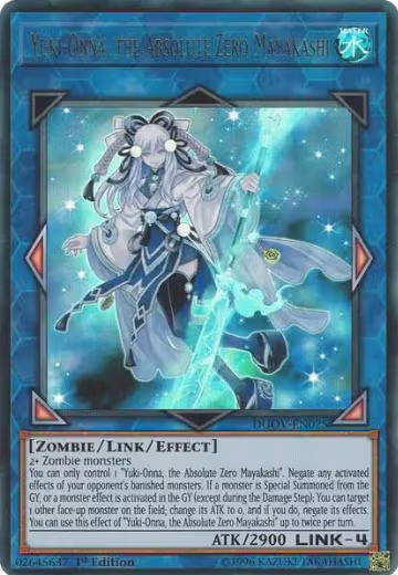 Yuki-Onna, the Absolute Zero Mayakashi (DUOV-EN025), Duel Overload — Yu-Gi-Oh! card price