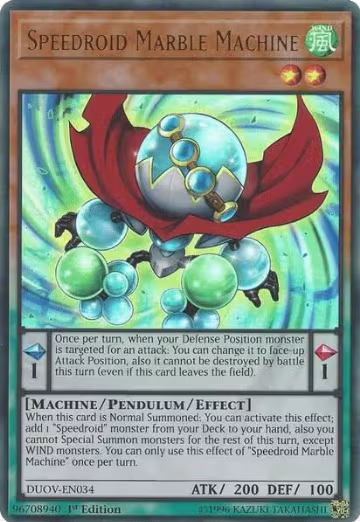 Speedroid Marble Machine (DUOV-EN034), Duel Overload — Yu-Gi-Oh! card price