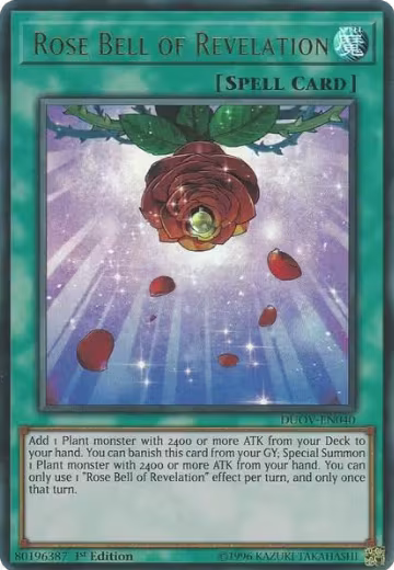 Rose Bell of Revelation (DUOV-EN040), Duel Overload — Yu-Gi-Oh! card price