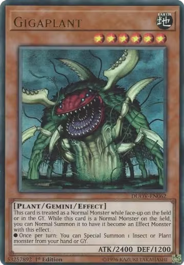 Gigaplant (DUOV-EN062), Duel Overload — Yu-Gi-Oh! card price