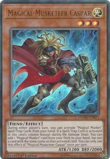 Magical Musketeer Caspar (DUOV-EN071), Duel Overload — Yu-Gi-Oh! card price