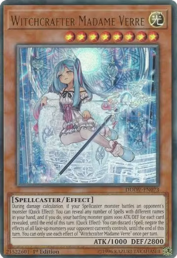 Witchcrafter Madame Verre (DUOV-EN073), Duel Overload — Yu-Gi-Oh! card price