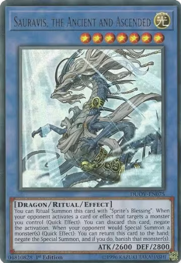 Sauravis, the Ancient and Ascended (DUOV-EN075), Duel Overload — Yu-Gi-Oh! card price