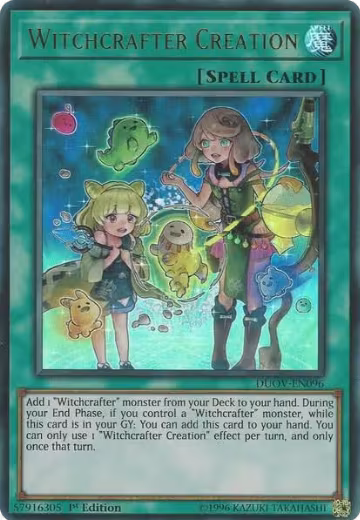 Witchcrafter Creation (DUOV-EN096), Duel Overload — Yu-Gi-Oh! card price
