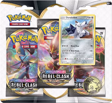 Rebel Clash 3 Pack Blister [Duraludon], Rebel Clash — Pokémon sealed product price