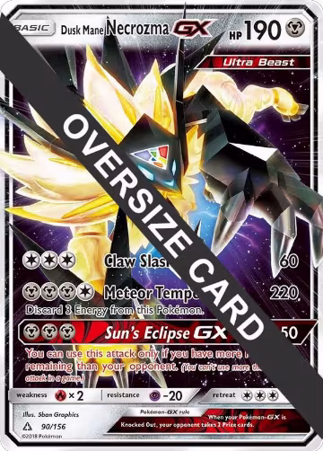 Dusk Mane Necrozma GX - 90/156 (090/156), Jumbo Cards — Pokémon card price