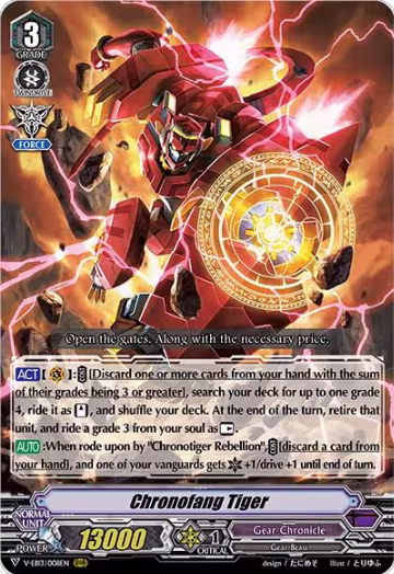 Chronofang Tiger (V-EB13/008EN), V-EB13: The Astral Force — Vanguard card price