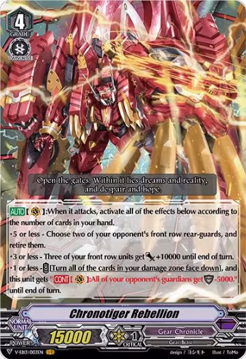 Chronotiger Rebellion (V-EB13/003EN), V-EB13: The Astral Force — Vanguard card price
